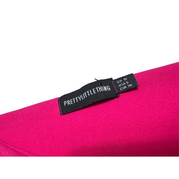 PrettyLittleThings Bold Fuchsia Bodycon Dress Size 6 - Picture 5 of 6